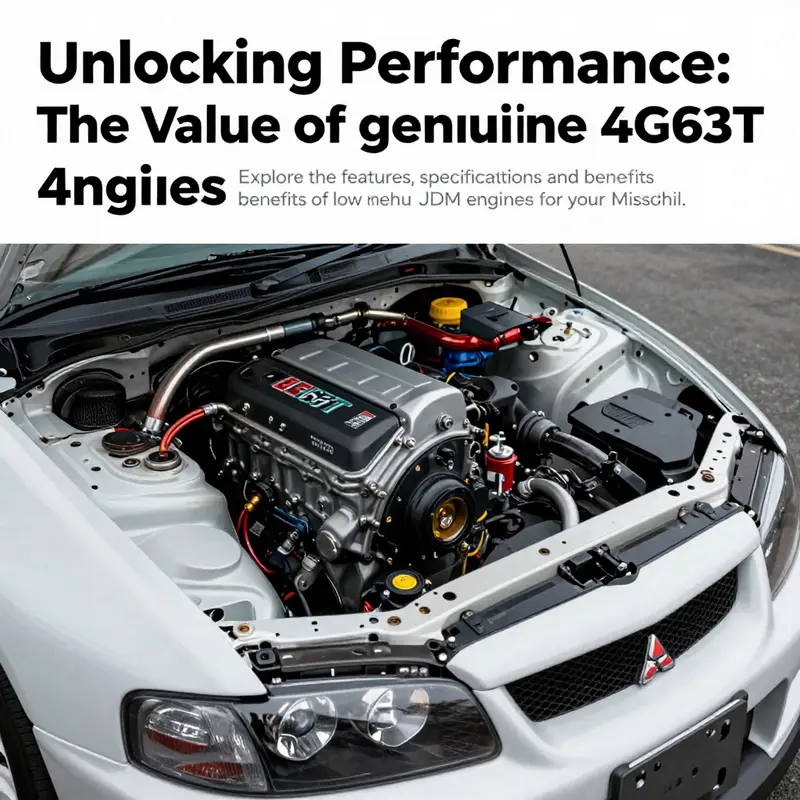 Mitsubishi performance car showcasing the 4G63T engine, representing the pinnacle of JDM automotive engineering.