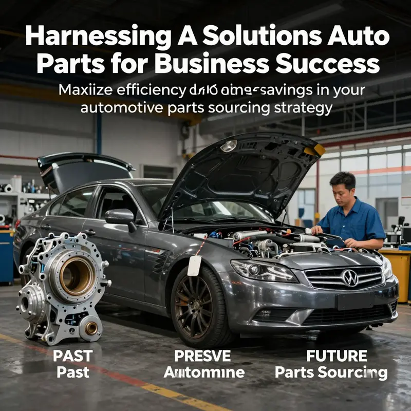 A visual collage depicting the evolution of automotive parts sourcing, blending traditional and contemporary aspects.