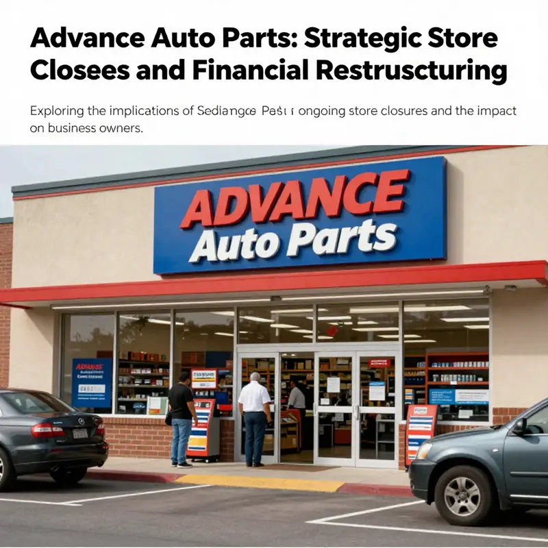 An active Advance Auto Parts store demonstrating customer engagement and the resilience of the brand.