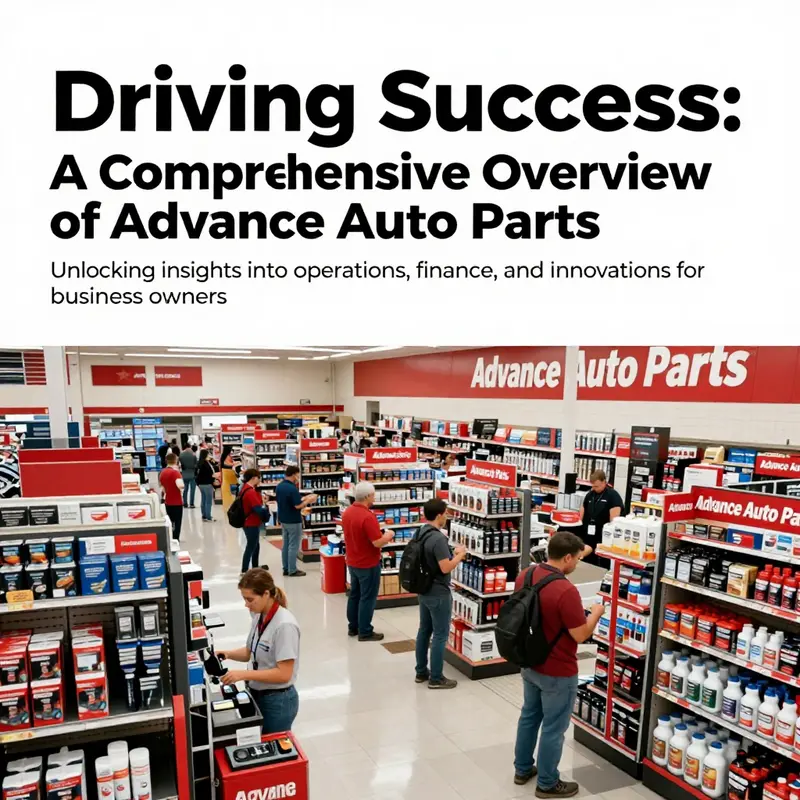 Interior view of a busy Advance Auto Parts store with customers and products.