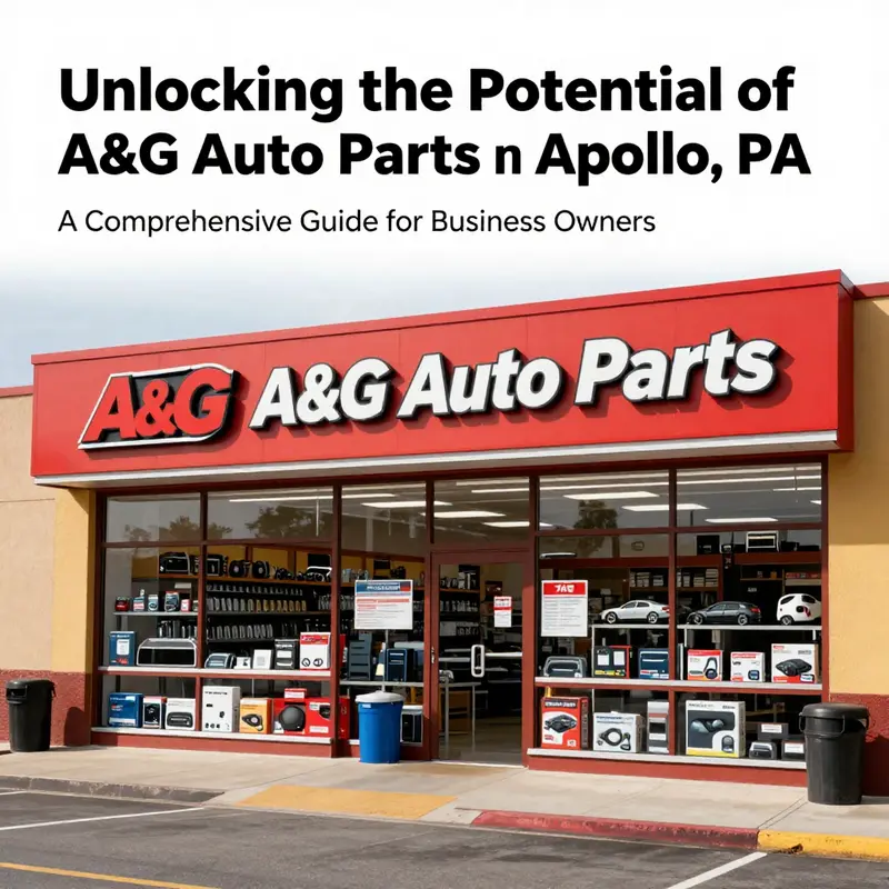 Bright, organized storefront of A&G Auto Parts in Apollo, PA, emphasizing quality auto parts.