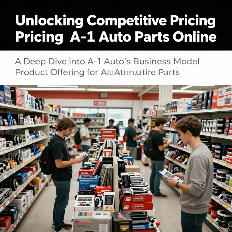 An engaging image of an online automotive parts store displaying various products and customer interactions.