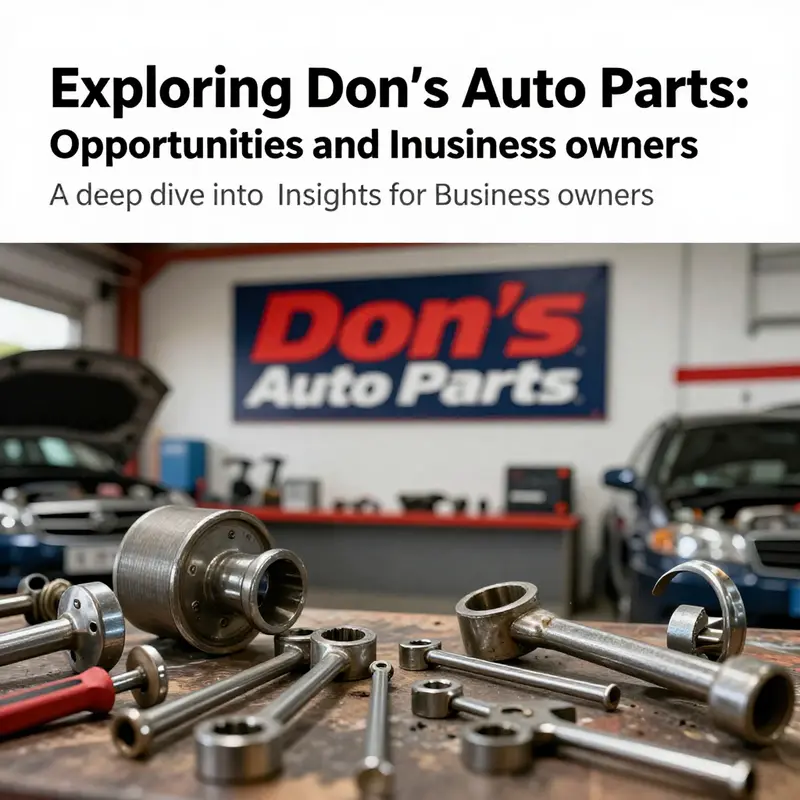 A vibrant collage of auto parts showcasing the industry, integrating tools and components that symbolize business opportunities.