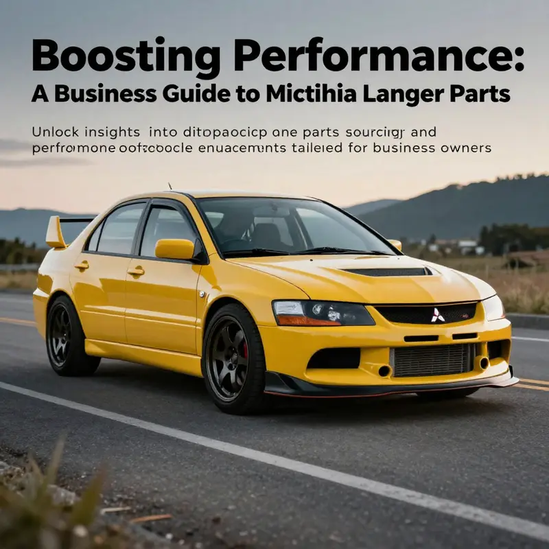 Modified Mitsubishi Lancer Evolution with aftermarket parts in a picturesque setting, representing automotive enthusiasm.