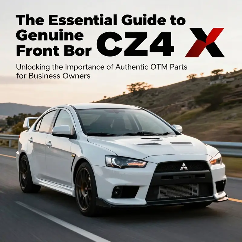 Sleek Mitsubishi Lancer Evolution X showcasing the importance of genuine parts.