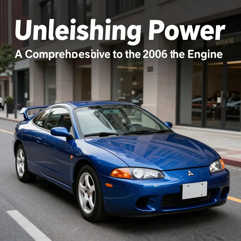 Blue 2006 Mitsubishi Eclipse parked in an urban landscape, showcasing its distinctive design and sporty appeal.