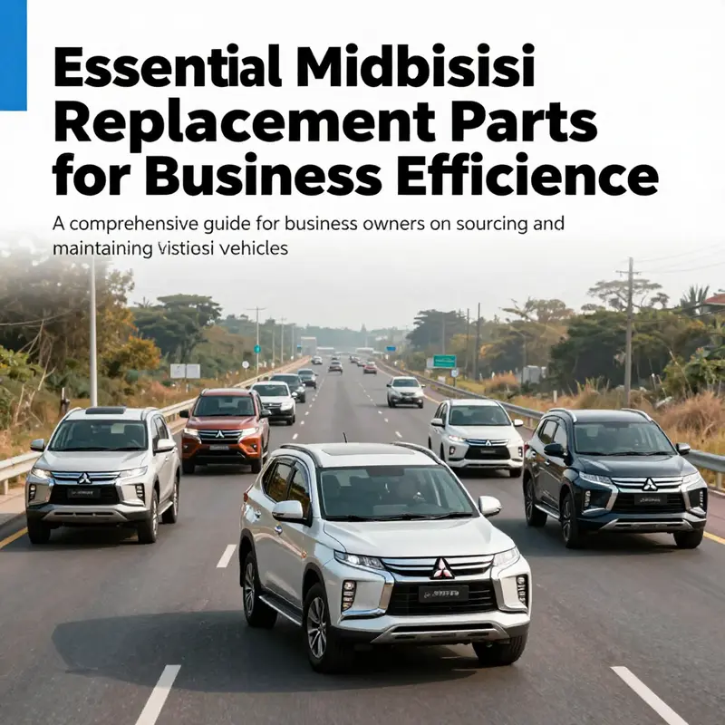 A lineup of Mitsubishi vehicles demonstrating reliability and performance on a well-maintained road.