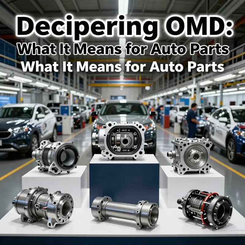 A visually engaging depiction of OEM auto parts in a manufacturing environment.