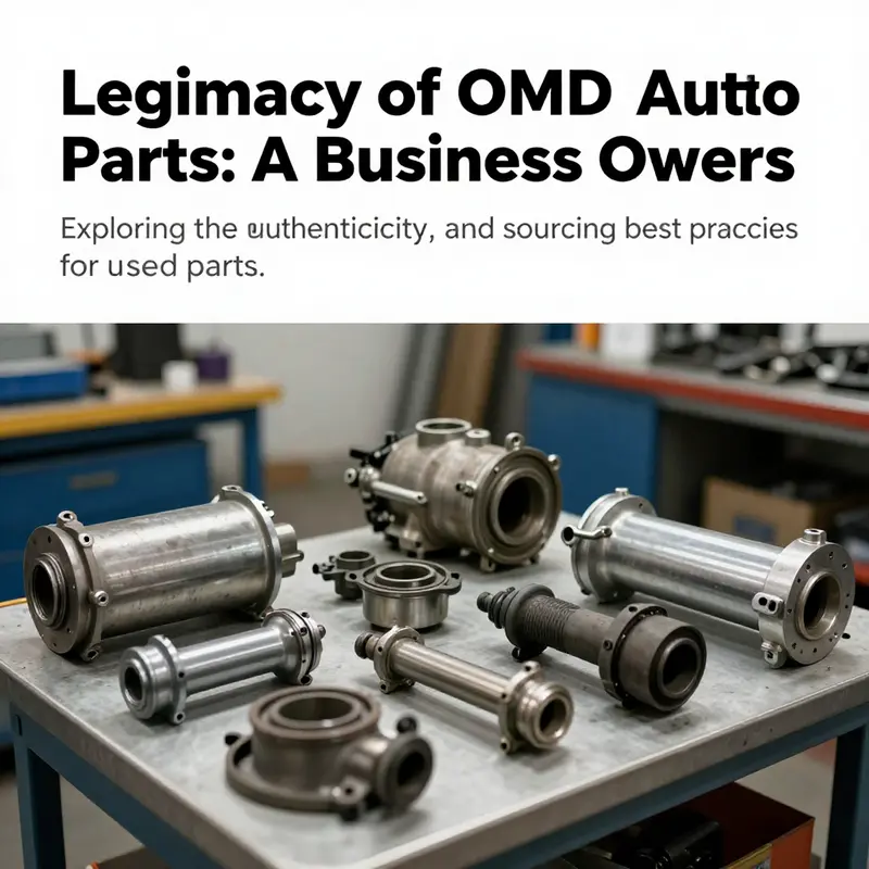 A collection of OEM used auto parts on a bench, emphasizing the significance of exploring their legitimacy.