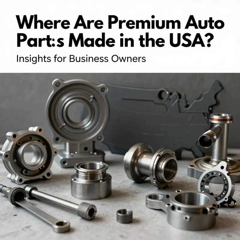 A collection of premium auto parts and tools showcasing automotive quality and engineering.