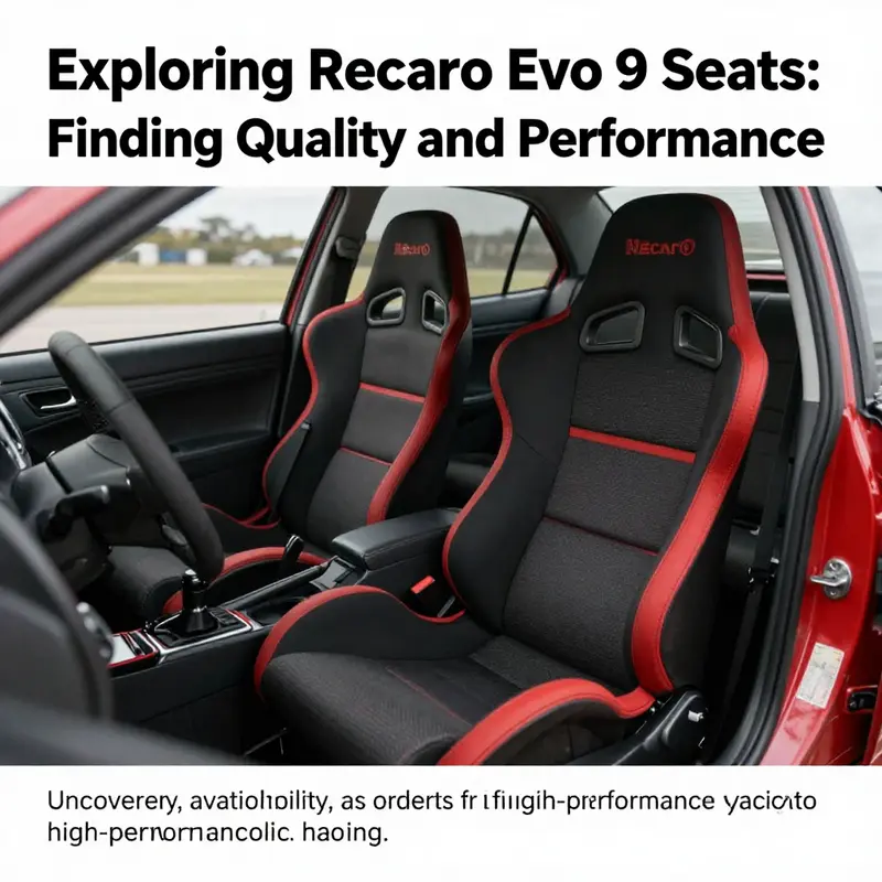 Mitsubishi Lancer Evolution 9 showcasing aftermarket racing seats.