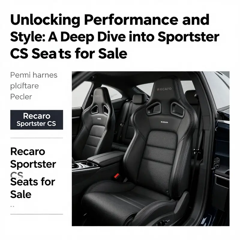 Interior of a luxury vehicle featuring Recaro Sportster CS seats, emphasizing their design and quality.