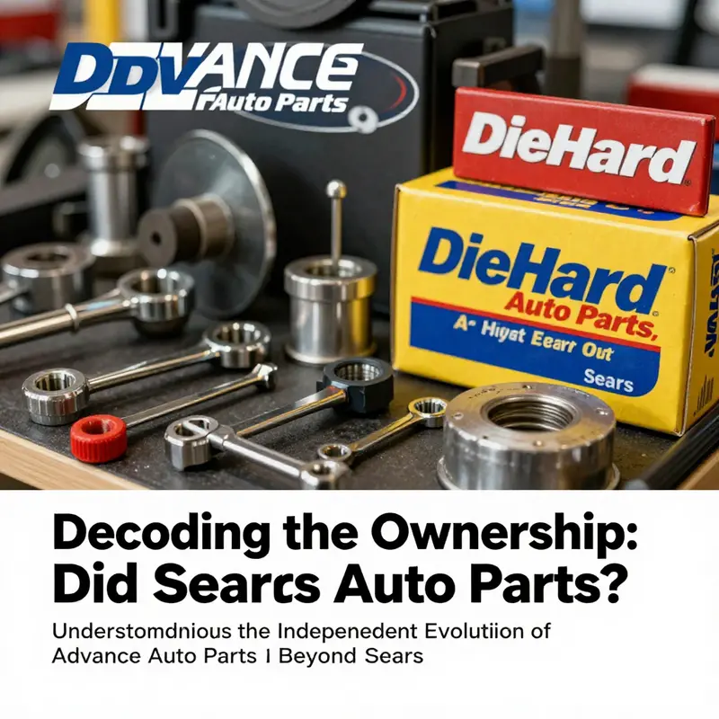Cover image featuring automotive tools and equipment representing Advance Auto Parts and DieHard.
