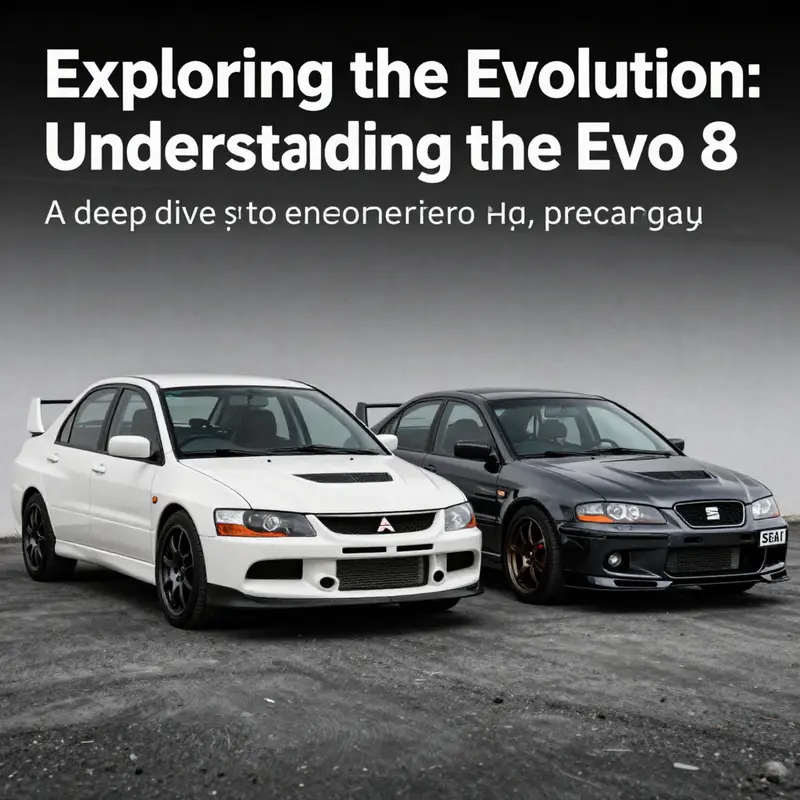 Mitsubishi Lancer Evolution VIII alongside various SEAT models, illustrating contrasting design philosophies.