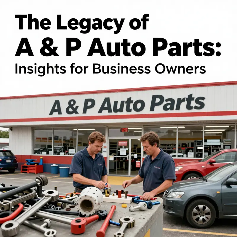 A visually engaging representation of the automotive industry highlighting A & P Auto Parts' role.