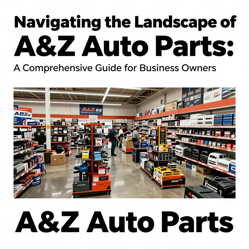 A lively auto parts store filled with a variety of automotive components, representing A&Z Auto Parts.