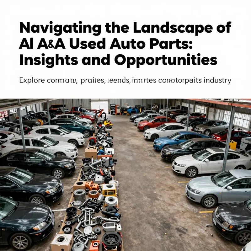 A bustling auto parts yard filled with various car components.