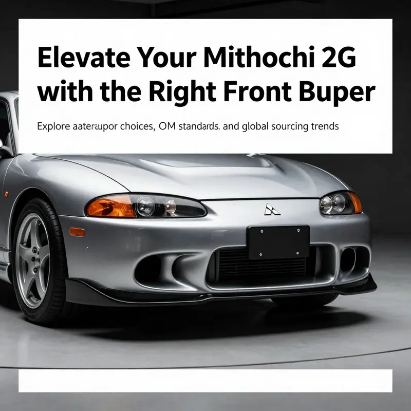 Mitsubishi Eclipse 2G in an automotive showcase featuring a sporty front bumper.