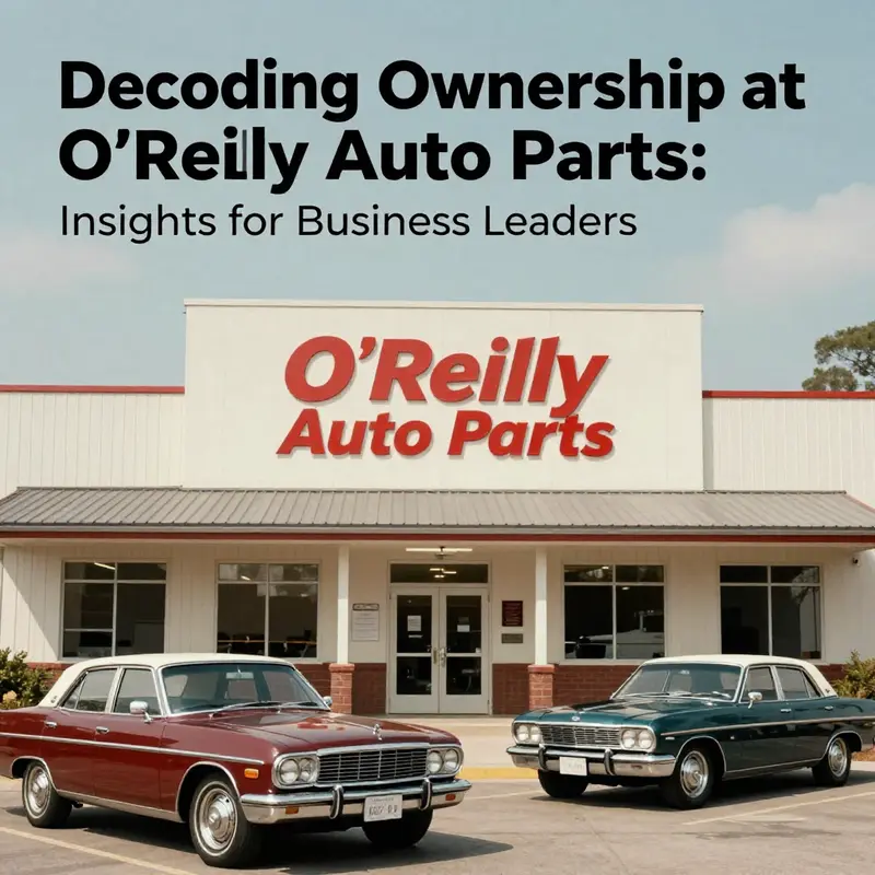 A symbolic image merging history and modernity in O'Reilly Auto Parts' ownership evolution.