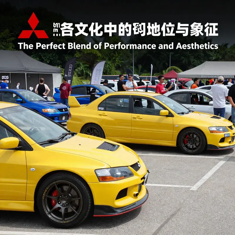 The distinctive design of the factory Mitsubishi Lancer Evolution rim, combining style and functionality.