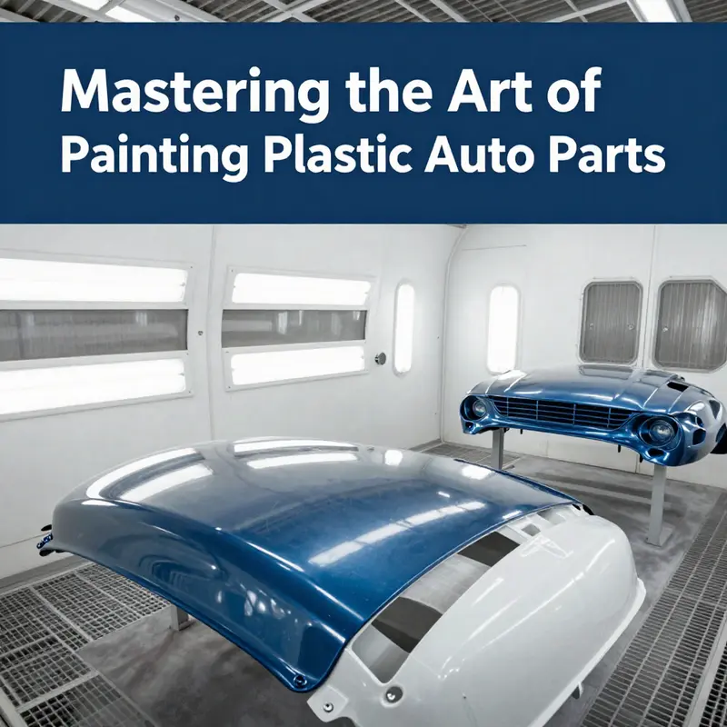 Technicians meticulously prepare plastic auto parts through cleaning and sanding.