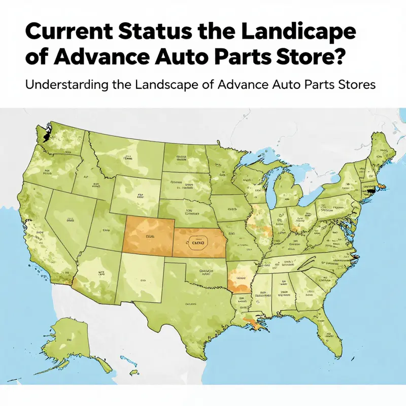 Map showcasing the geographical distribution of the 4,065 Advance Auto Parts locations in the U.S.