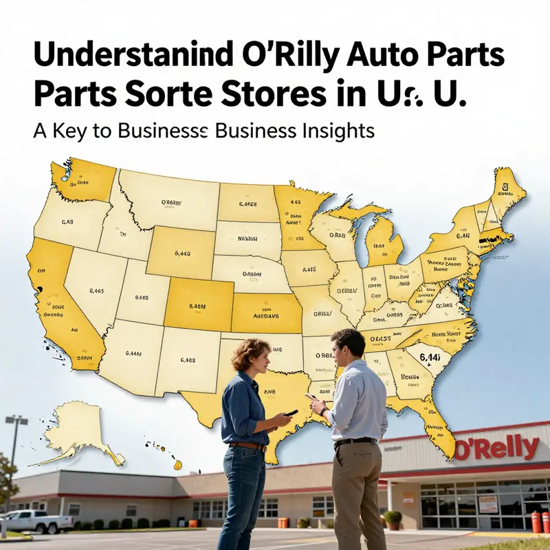 Map showcasing the distribution of O’Reilly Auto Parts stores across the U.S.