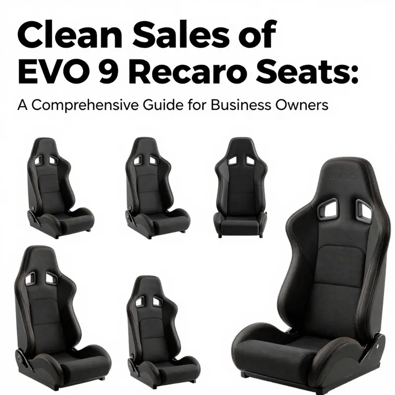 Current eBay listings for clean EVO 9 Recaro seats, displaying a variety of options.