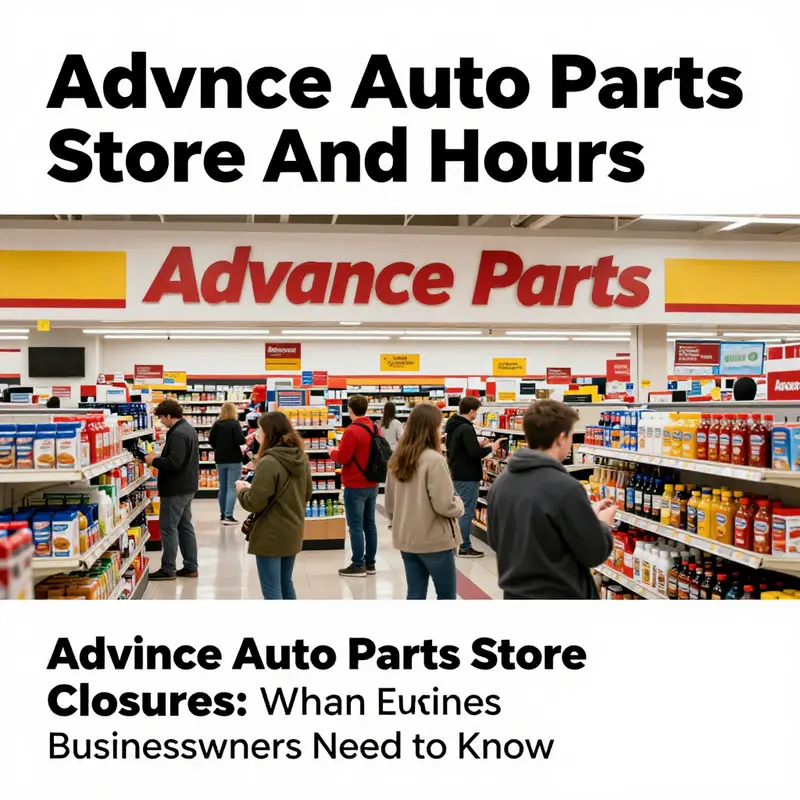 Timeline of the planned store closures by Advance Auto Parts, detailing the expected impact through mid-2025.