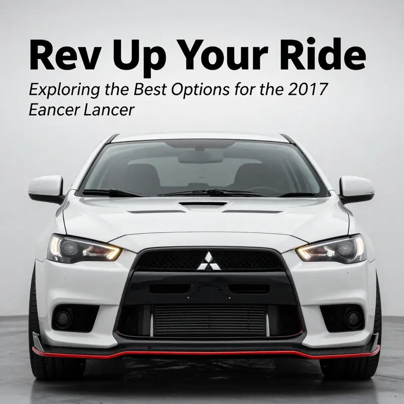 Comparison of an OEM front bumper with an aftermarket option for Mitsubishi Lancer 2017.
