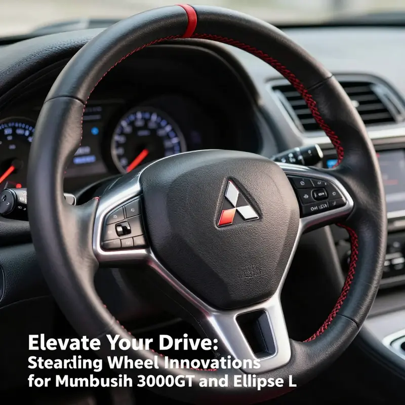 A curated selection of steering wheels designed for the Mitsubishi 3000GT and Eclipse L.