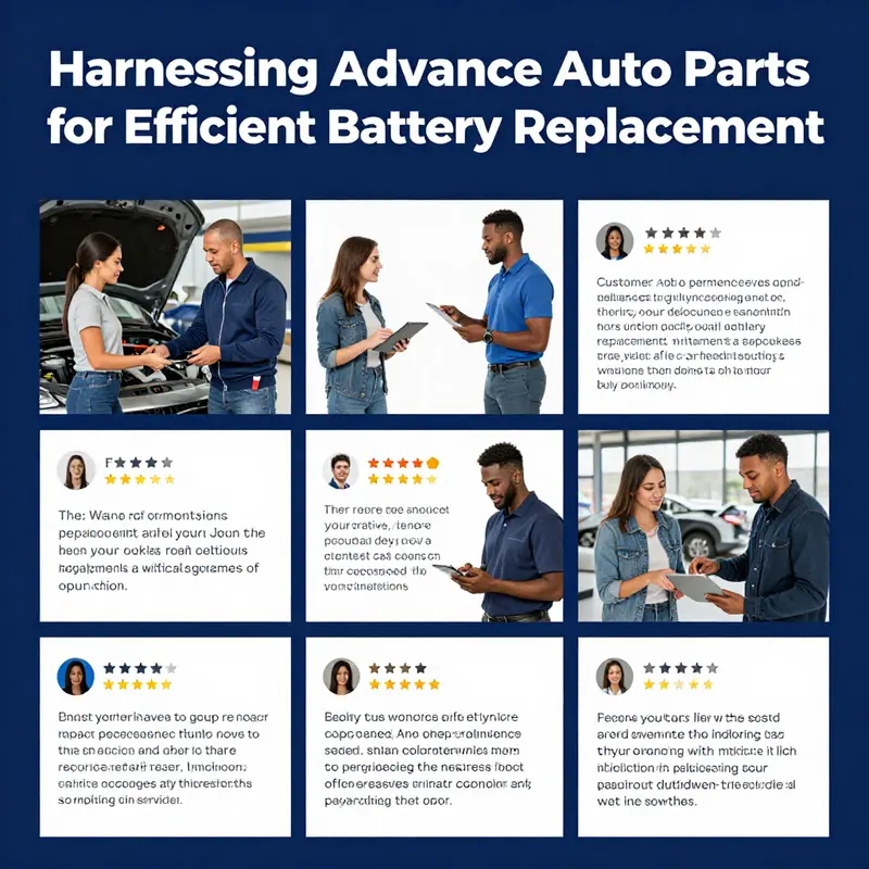 An overview of battery replacement services highlighting the variety of batteries available at Advance Auto Parts.