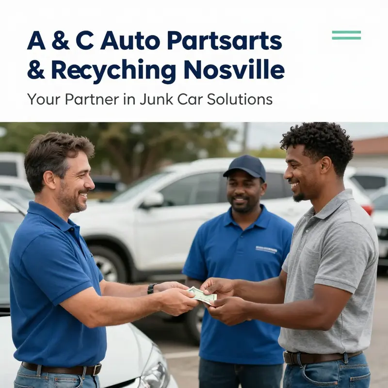 A clear view of A & C Auto Parts & Recycling highlighting its recognizable signage.