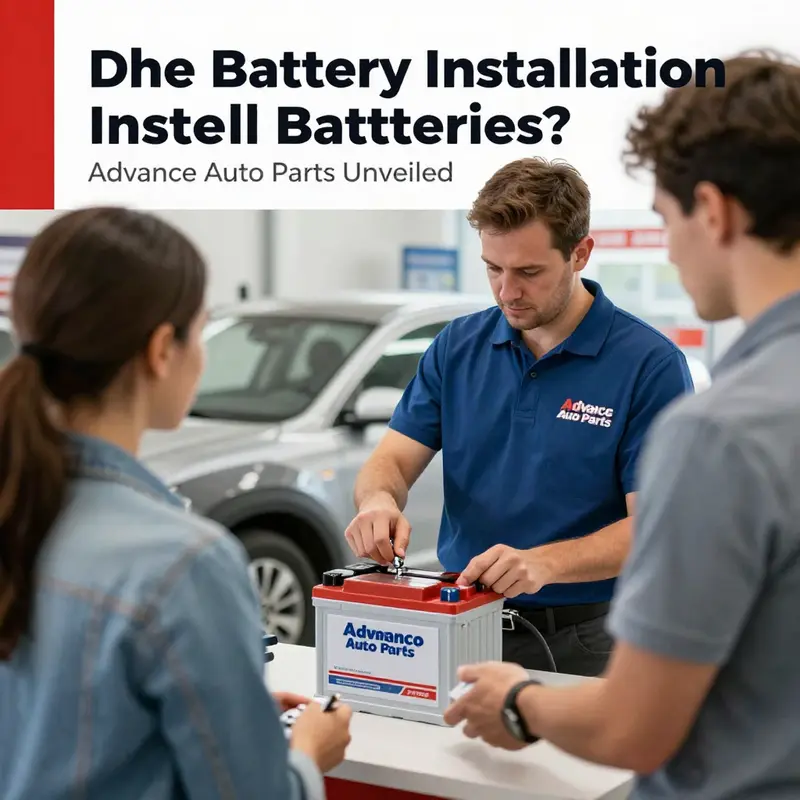 Professional battery installation service at Advance Auto Parts.