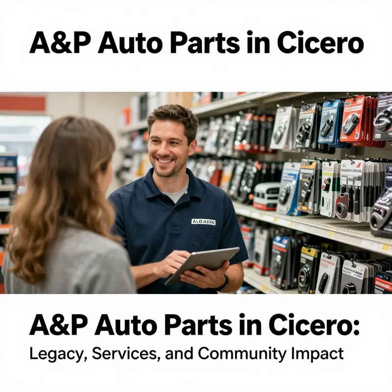 A nostalgic view of A&P Auto Parts in the early days, showcasing its humble beginnings.