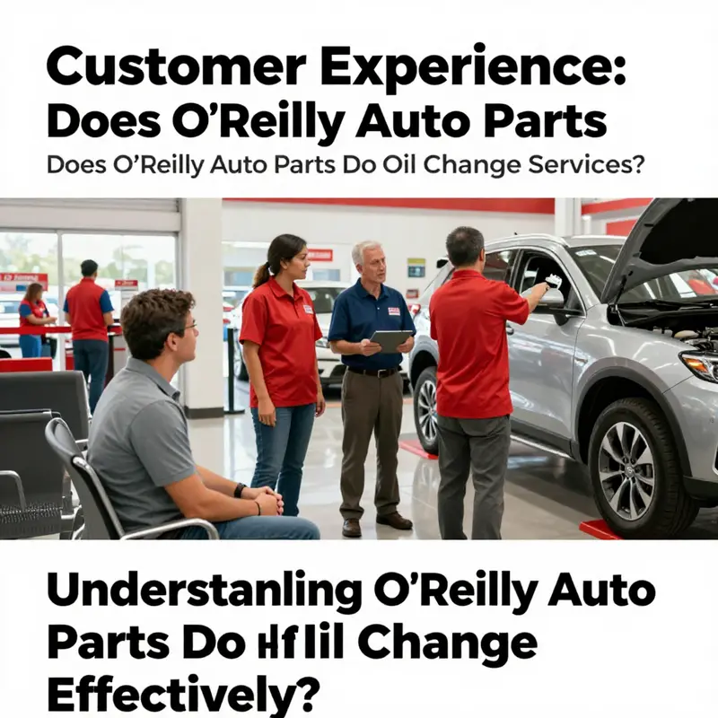 An O’Reilly Auto Parts service bay where oil changes take place, highlighting their commitment to vehicle maintenance.