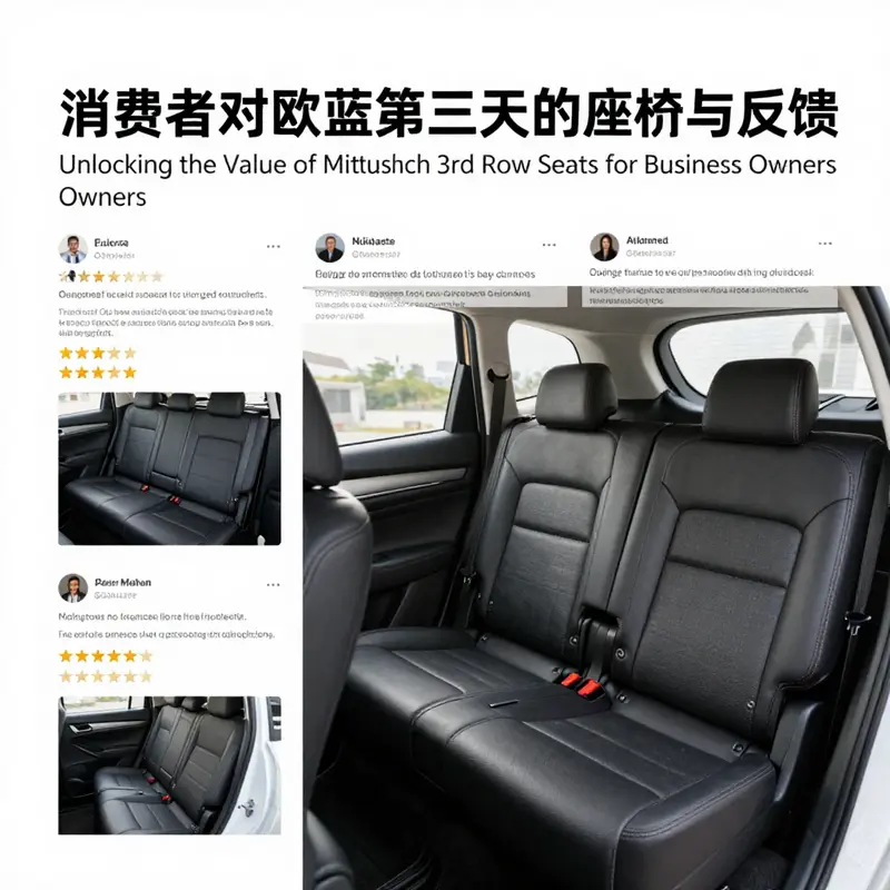 Third-row seat of the 2020-2024 Mitsubishi Outlander Sport, highlighting its premium quality.