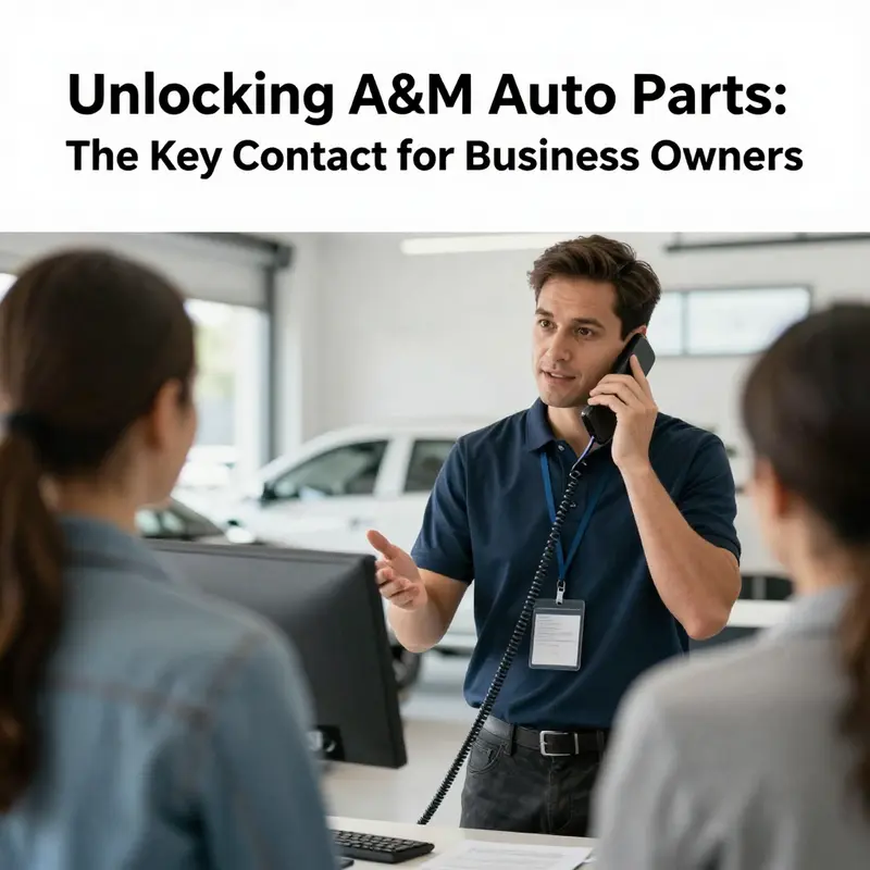 The exterior of A&M Auto Parts, illustrating the importance of having clear contact information for business inquiries.