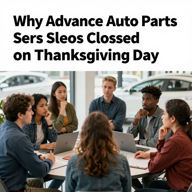 The Advance Auto Parts store showcases its Thanksgiving closure policy, emphasizing the importance of family time for employees.