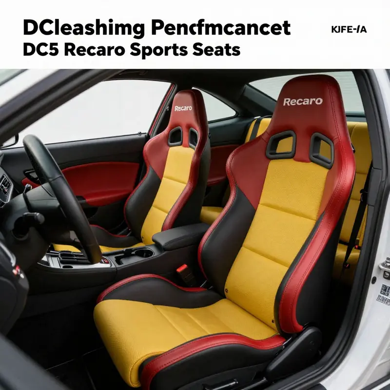 The ergonomic design of DC5 Recaro sports seats enhances driving performance and comfort.