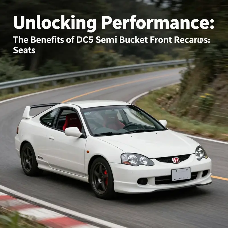 The compatibility of Recaro semi bucket seats within the Honda Integra DC5, demonstrating a flawless fit.
