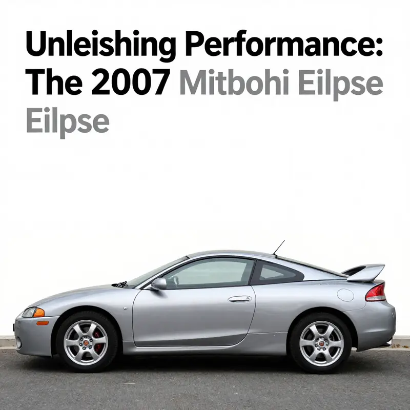 The 2.4-liter MIVEC engine of the 2007 Mitsubishi Eclipse, a cornerstone of its performance profile.