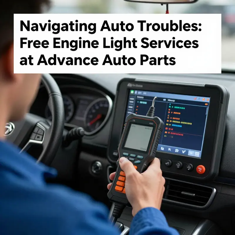 An engaging view of an Advance Auto Parts store service counter where customers can receive engine diagnostics.