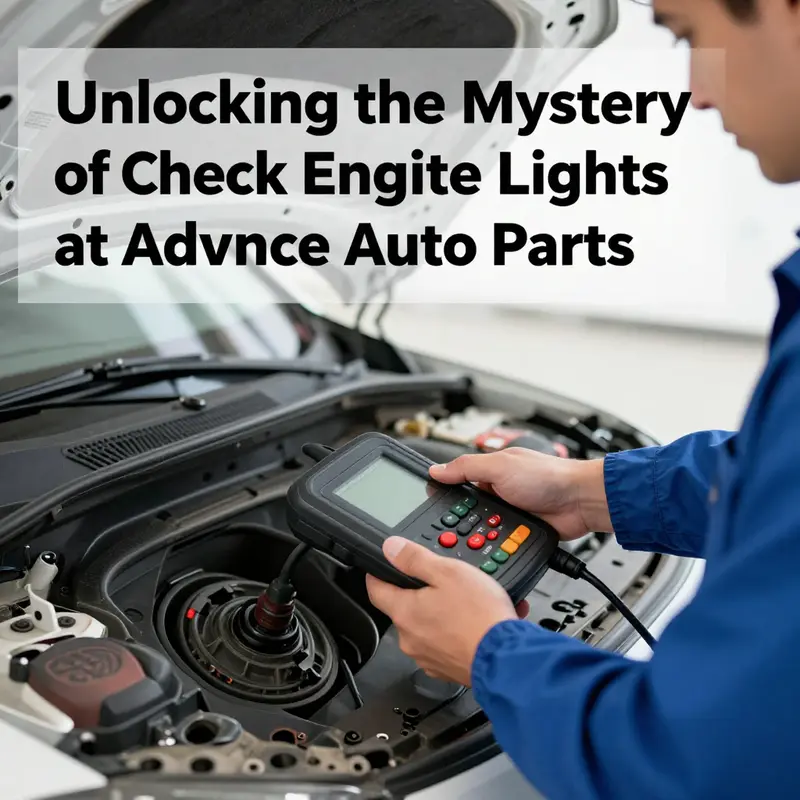 A mechanic explaining check engine light services to a business owner at Advance Auto Parts.