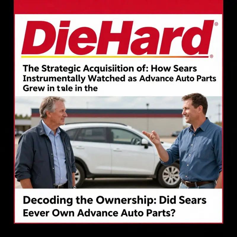 Timeline illustrating the key events in the relationship between Sears and Advance Auto Parts.