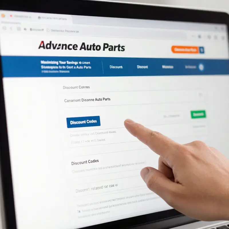 Applying discount codes during checkout for savings at Advance Auto Parts.