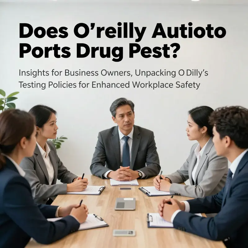 A diverse group of business owners in a meeting discussing drug testing policies and workplace safety measures.