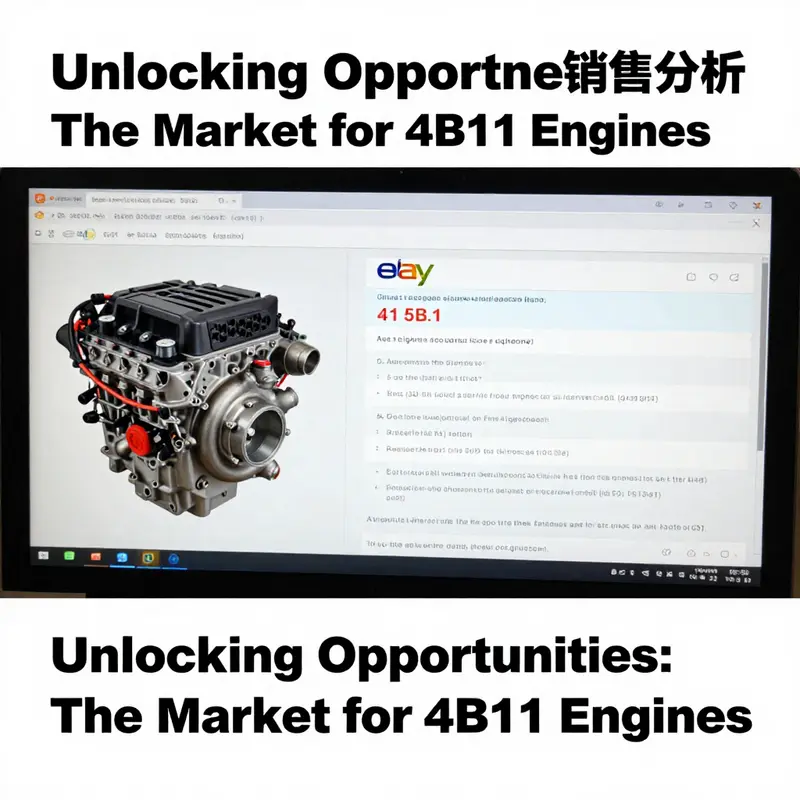 A look into the diverse offerings of 4B11 engines available on eBay, including pricing and shipping options.