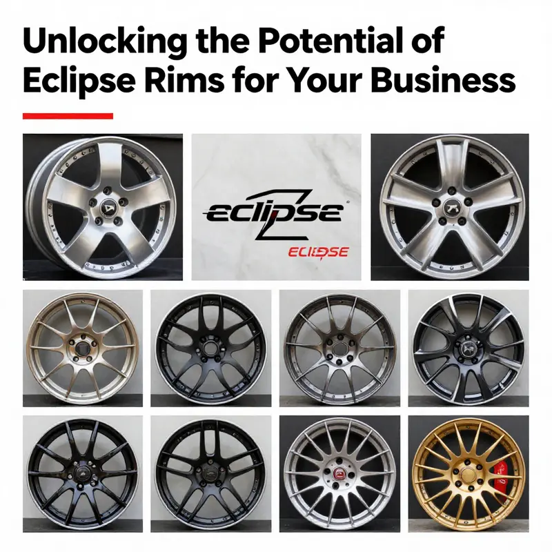 Eclipse rims fitted on renowned car models demonstrating their design and uniqueness.