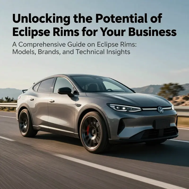 A vehicle on the road equipped with Eclipse rims, representing the fusion of style and high-performance capabilities.
